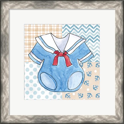 Framed Coastal Baby II Print