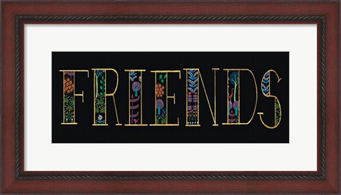 Framed Bright Folklore Friends Print