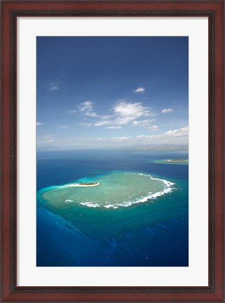 Framed Namotu Island, Mamanuca Islands, Fiji Print