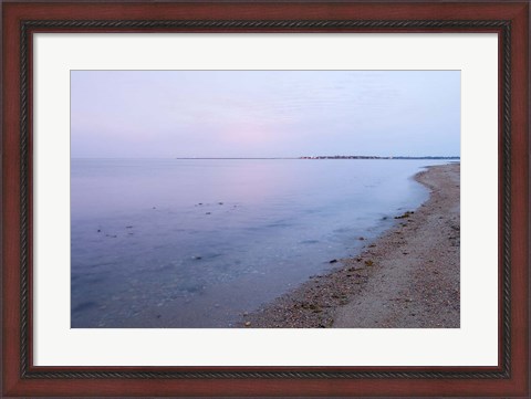 Framed Early Morning on the Beach at Griswodl Point in Old Lyme, Connecticut Print