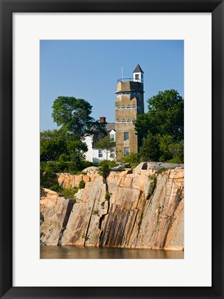 Framed MA Cape Ann, Halibut Point SP, WWII Submarine Print