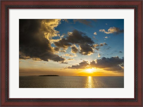 Framed Harbor of Nadi, Viti Lewu, Fiji Print