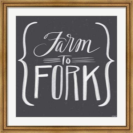 Framed Farm to Fork Print