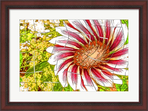 Framed Floral Twist Print