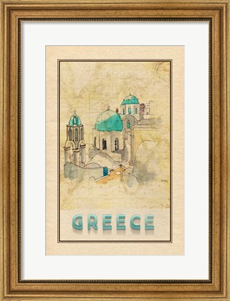 Framed Travel Greece Print