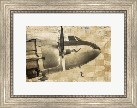 Framed Prop Plane Nose Print