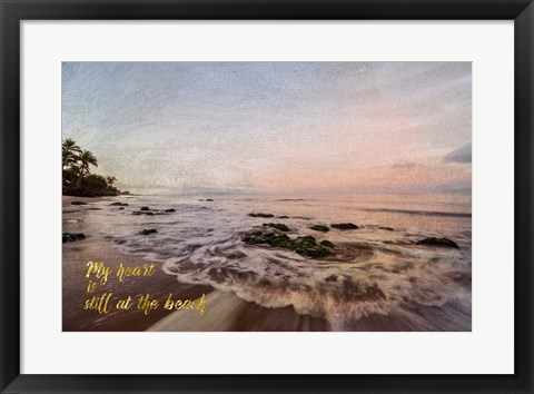 Framed Still at the Beach Print