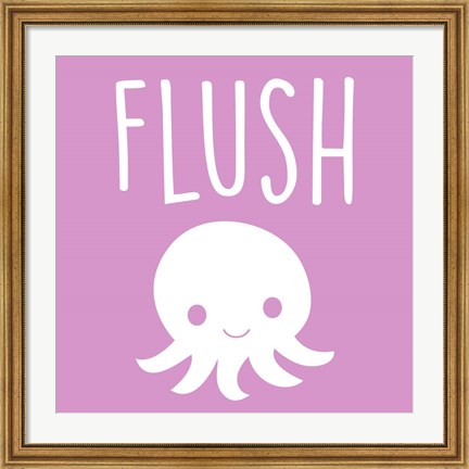 Framed Sea Creatures-Flush Print