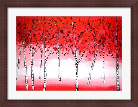 Framed Aspens Print