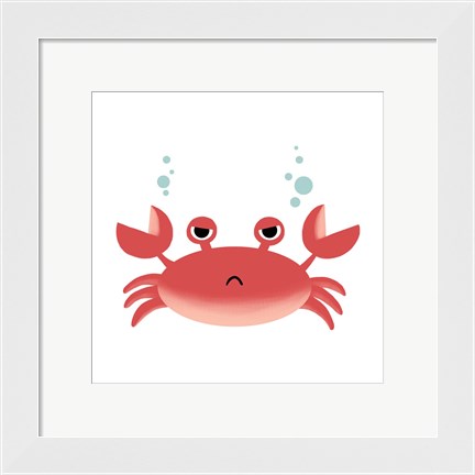 Framed Sea Creatures - Crab Print