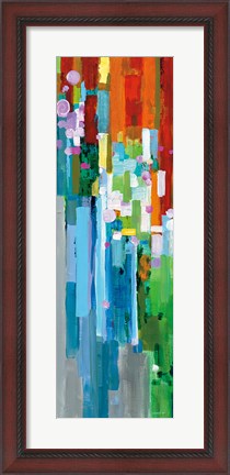 Framed Rainbow of Stripes III Print