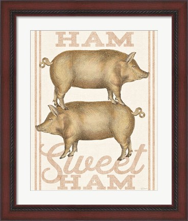 Framed Ham Sweet Ham Print