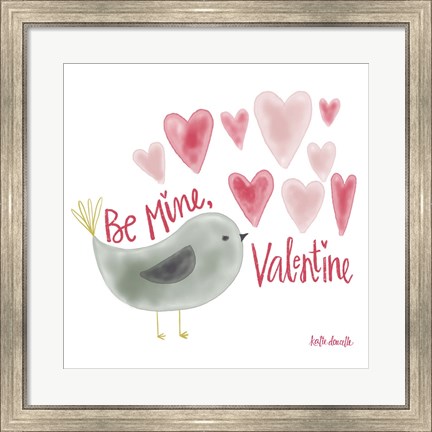 Framed Be My Valentine Print