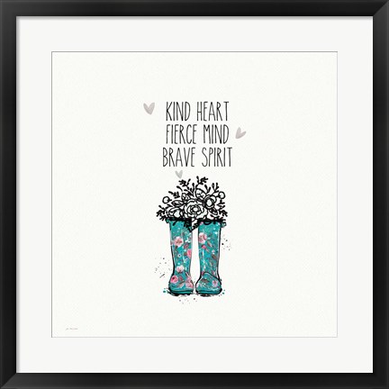 Framed Kind heart Print