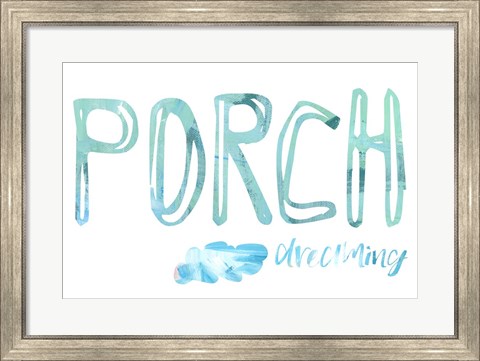 Framed Porch Dreaming Print