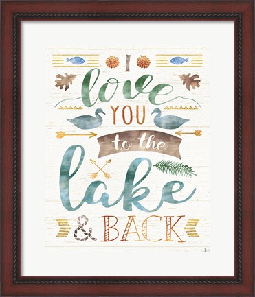Framed Lake Love II Print
