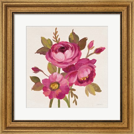 Framed English Garden III Stem Print