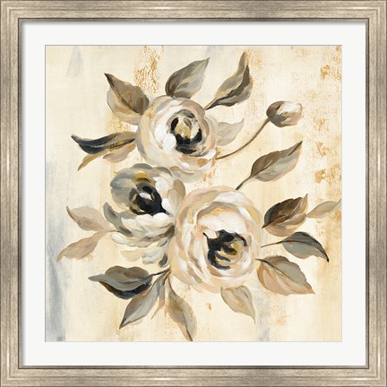 Framed English Rose I Print