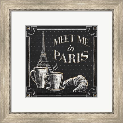 Framed Vive Paris VIII Print