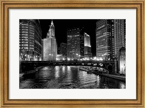 Framed Chicago River Print