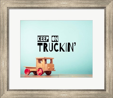 Framed Keep On Truckin&#39; Blue Print