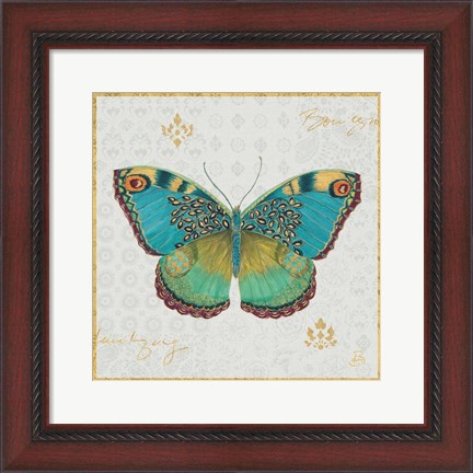 Framed Bohemian Wings Butterfly I Print