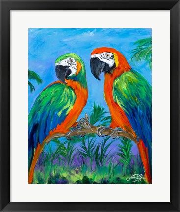 Framed Island Birds I Print