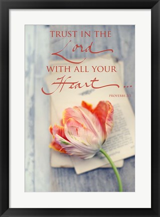 Framed Trust in the Lord Print