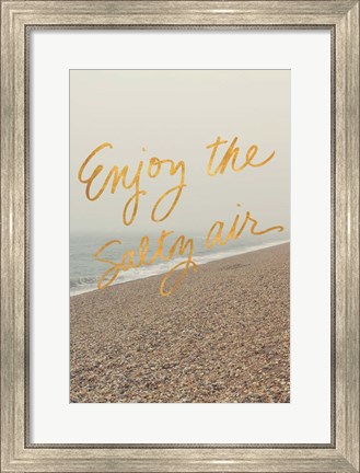 Framed Enjoy the Salty Air Print