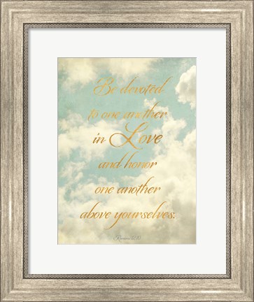 Framed Be Devoted and Love One Another Print