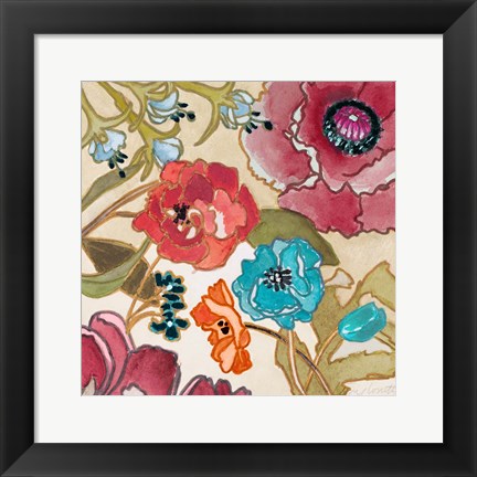 Framed Le Jardin Colorful II Print