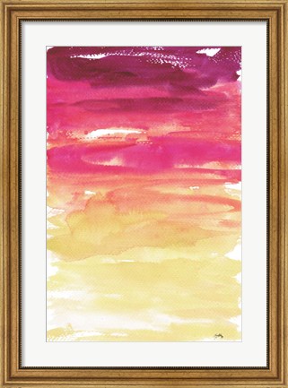 Framed Watercolor Paper I Print