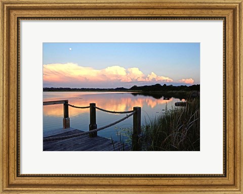 Framed Lake Saunders I Print