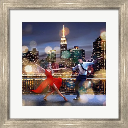 Framed Dancin&#39; in the Moonlight (detail) Print