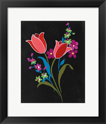 Framed Alpine Bouquet IV Print