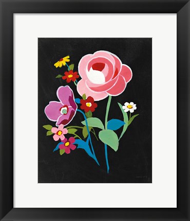 Framed Alpine Bouquet I Print