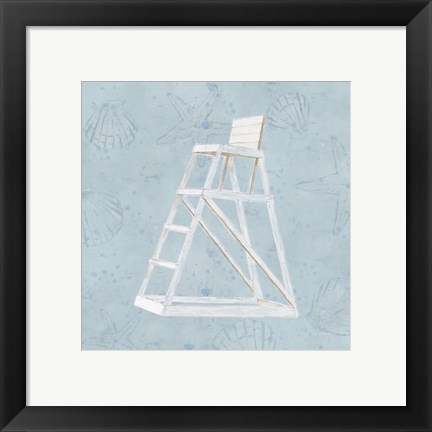 Framed Serene Seaside II Print