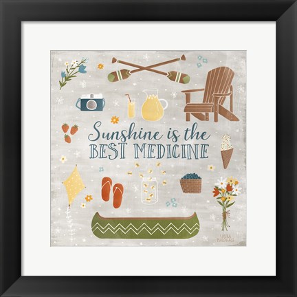 Framed Summer Sunshine II Print