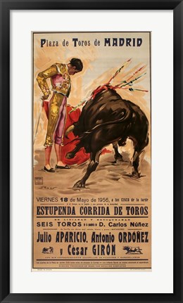 Framed Matador Barcelona II Print