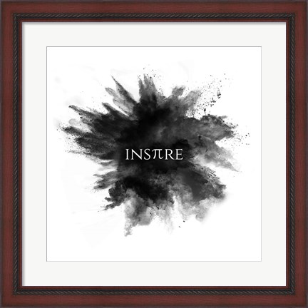 Framed Inspire Powder Explosion Black Print