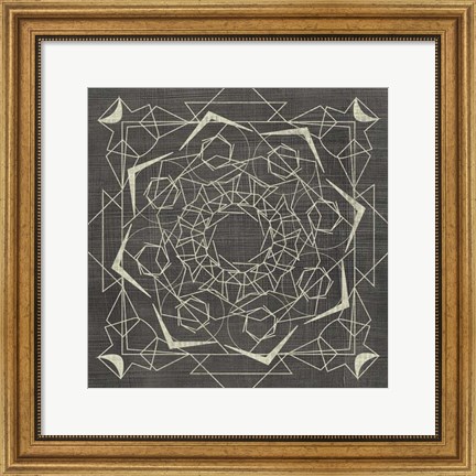 Framed Geometric Tile VI Print