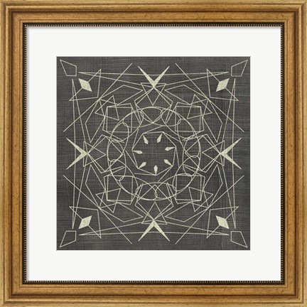 Framed Geometric Tile VIII Print