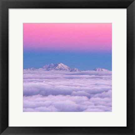 Framed Pink In the Sky Print