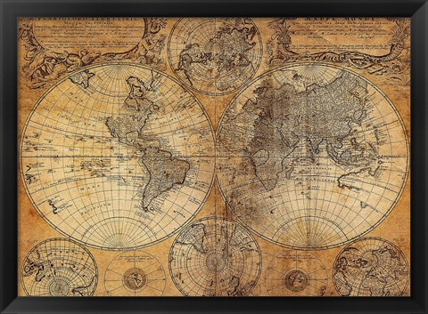 Vintage Map Artwork by GraphINC at FramedArt.com