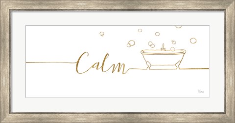 Framed Underline Bath II Print