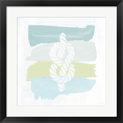 Framed Seaside Swatch Knot Print