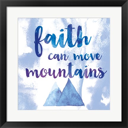 Framed Words of Faith II Print