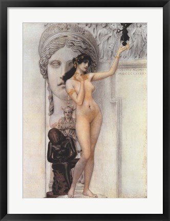 Framed Allegory of Sculpture Print