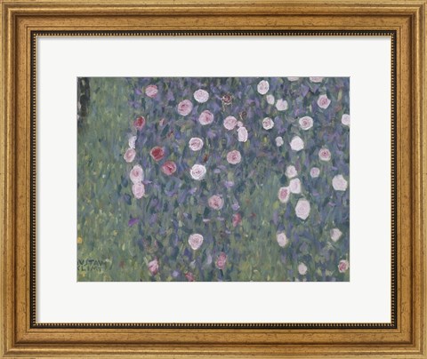 Framed Rosiers Sous Les Arbres Print