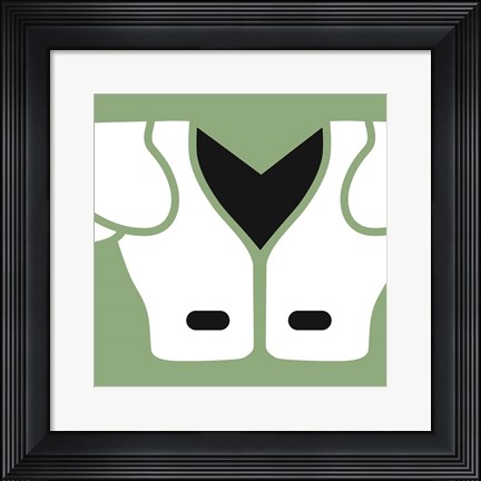 Framed Football Close-ups - Shoulder Pads Print